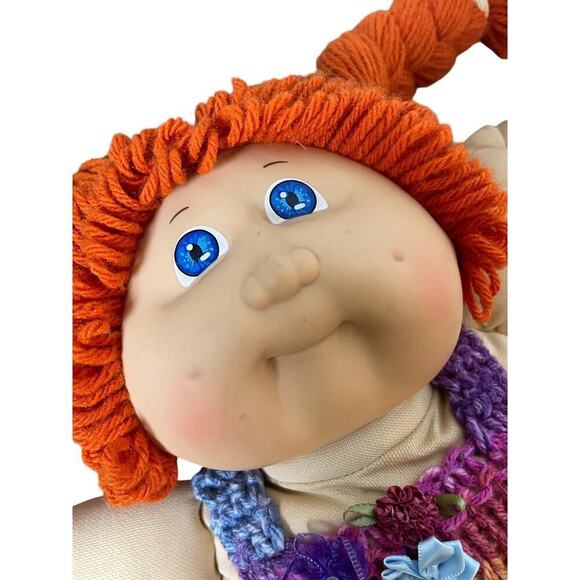 VTG 1982 CABBAGE PATCH DOLL RED HAIR BLUE EYES DIMPLES RED CHEEKS COLLECTIBLE - Picture 5 of 15